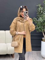 مانتو جین رنگی جیب پیله کد 5079 - تصویر 7