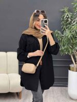 مانتو جین رنگی جیب پیله کد 5079 - تصویر 10