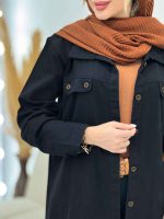 مانتو سر جیب دو دکمه جیب نما کد 4926 - تصویر 9