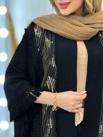 مانتو پانچ پولک دوزی کد 5122 - تصویر 3