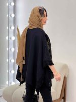 مانتو پانچ پولک دوزی کد 5122 - تصویر 4