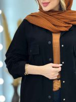 مانتو دو جیب پیله بغل سه دکمه کد 5121 - تصویر 4