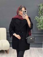 مانتو چهار دکمه صحرا کد 5130 - تصویر 3