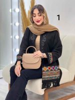 مانتو پولک دوزی پایین ریش کد 5135 - تصویر 8