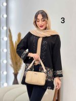 مانتو پولک دوزی پایین ریش کد 5135 - تصویر 6