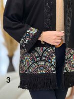 مانتو پولک دوزی پایین ریش کد 5135 - تصویر 7