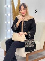 مانتو پولک دوزی پایین ریش کد 5135 - تصویر 5
