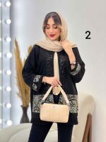 مانتو پولک دوزی پایین ریش کد 5135 - تصویر 14