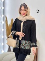 مانتو پولک دوزی پایین ریش کد 5135 - تصویر 2
