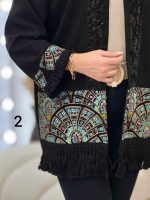 مانتو پولک دوزی پایین ریش کد 5135 - تصویر 11