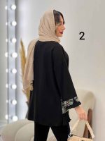 مانتو پولک دوزی پایین ریش کد 5135 - تصویر 9