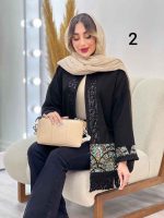 مانتو پولک دوزی پایین ریش کد 5135 - تصویر 4