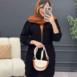 مانتو ژیله دار سرشانه پاگن کد 5132