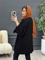 مانتو سر آستین چاک دو جیب کد 5136 - تصویر 6
