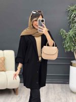 مانتو جیب هلال بغل پاگن کد 5129 - تصویر 3