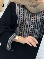 پیراهن آستین پولک دوزی کد 5141 - تصویر 4