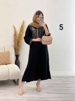 پیراهن آستین پولک دوزی کد 5141 - تصویر 6
