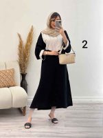 پیراهن آستین پولک دوزی کد 5141 - تصویر 5