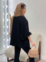 مانتو پانچ جلو باز کد 5143 - تصویر 4