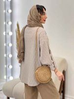شومیز سه دکمه فریماه کد 5117 - تصویر 11