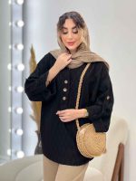 شومیز سه دکمه فریماه کد 5117 - تصویر 10