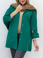 مانتو پانچ آستین دو دکمه کد 5123 - تصویر 14