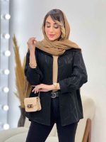 شومیز طرح دار وندا کد 5169 - تصویر 3