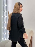 شومیز طرح دار وندا کد 5169 - تصویر 10