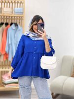 شومیز چین دار رستا کد 5164 - تصویر 7