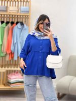 شومیز چین دار رستا کد 5164 - تصویر 22