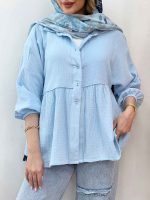 شومیز چین دار رستا کد 5164 - تصویر 11