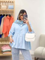 شومیز چین دار رستا کد 5164 - تصویر 23
