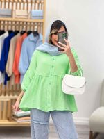 شومیز چین دار رستا کد 5164 - تصویر 16