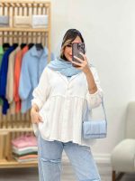 شومیز چین دار رستا کد 5164 - تصویر 15