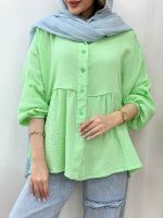 شومیز چین دار رستا کد 5164 - تصویر 6