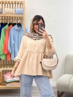 شومیز چین دار رستا کد 5164 - تصویر 21