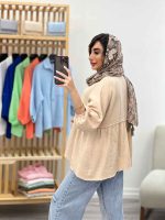 شومیز چین دار رستا کد 5164 - تصویر 20