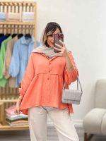 شومیز چین دار رستا کد 5164 - تصویر 12