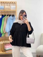 شومیز چین دار رستا کد 5164 - تصویر 18