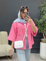 مانتو جیب پیله ریش دار کد 5175 - تصویر 20