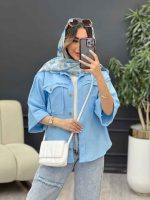 مانتو جیب پیله ریش دار کد 5175 - تصویر 14