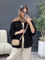 مانتو جیب پیله ریش دار کد 5175 - تصویر 5