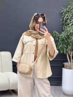 مانتو جیب پیله ریش دار کد 5175 - تصویر 19
