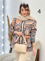 مانتو نوار دوزی برش دار کد 5150 - تصویر 5