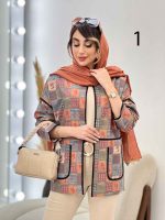مانتو نوار دوزی برش دار کد 5150 - تصویر 11