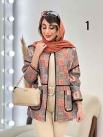 مانتو نوار دوزی برش دار کد 5150 - تصویر 3