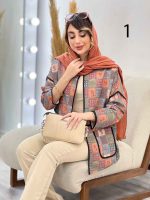 مانتو نوار دوزی برش دار کد 5150 - تصویر 6