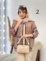 مانتو نوار دوزی برش دار کد 5150 - تصویر 14