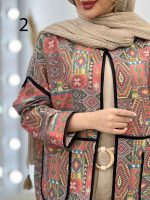 مانتو نوار دوزی برش دار کد 5150 - تصویر 10