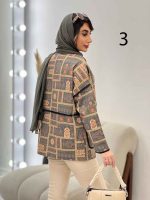 مانتو نوار دوزی برش دار کد 5150 - تصویر 7